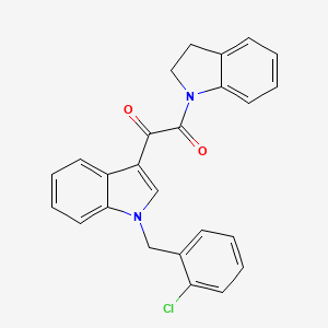 1-[1-(2-chlorobenzyl)-1H-indol-3-yl]-2-(2,3-dihydro-1H-indol-1-yl)ethane-1,2-dione