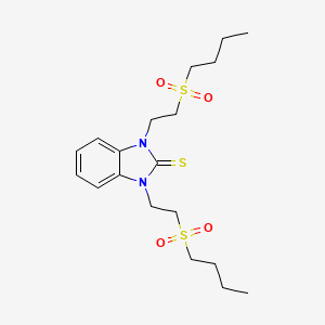 1,3-bis[2-(butylsulfonyl)ethyl]-1,3-dihydro-2H-benzimidazole-2-thione