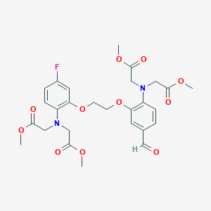 molecular formula C27H31FN2O11 B1147760 3-[2-[2-[双(2-氧代-2-甲氧基乙基)氨基]-5-氟苯氧基]乙氧基]-4-[双(2-氧代-2-甲氧基乙基)氨基]苯甲醛 CAS No. 299172-10-4