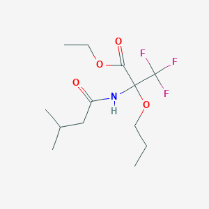 ethyl 3,3,3-trifluoro-N-(3-methylbutanoyl)-2-propoxyalaninate