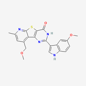 4-(5-methoxy-1H-indol-3-yl)-13-(methoxymethyl)-11-methyl-8-thia-3,5,10-triazatricyclo[7.4.0.02,7]trideca-1(13),2(7),3,9,11-pentaen-6-one