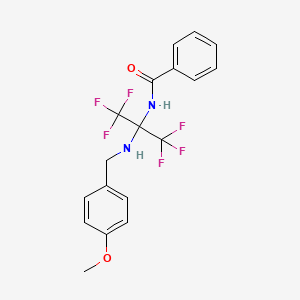 N-[2,2,2-Trifluoro-1-(4-methoxy-benzylamino)-1-trifluoromethyl-ethyl]-benzamide