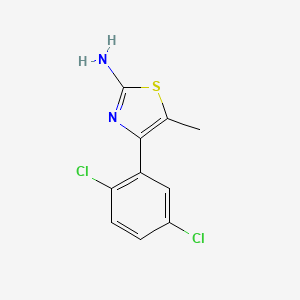 molecular formula C10H8Cl2N2S B11477633 4-(2,5-Dichlorophenyl)-5-methyl-1,3-thiazol-2-amine 