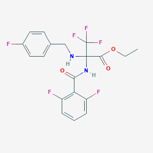 ethyl N-[(2,6-difluorophenyl)carbonyl]-3,3,3-trifluoro-2-[(4-fluorobenzyl)amino]alaninate