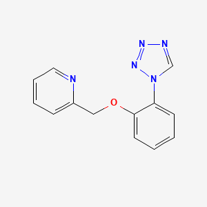 2-{[2-(1H-tetrazol-1-yl)phenoxy]methyl}pyridine