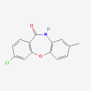 molecular formula C14H10ClNO2 B11477674 3-chloro-8-methyldibenzo[b,f][1,4]oxazepin-11(10H)-one 