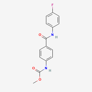 Methyl {4-[(4-fluorophenyl)carbamoyl]phenyl}carbamate