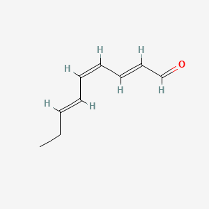 molecular formula C9H12O B1147772 (2E,4Z,6E)-2,4,6-Nonatrienal CAS No. 869771-00-6