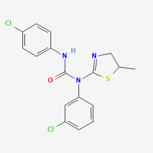 N-(3-Chlorophenyl)-N'-(4-chlorophenyl)-N-(5-methyl-4,5-dihydro-1,3-thiazol-2-yl)urea