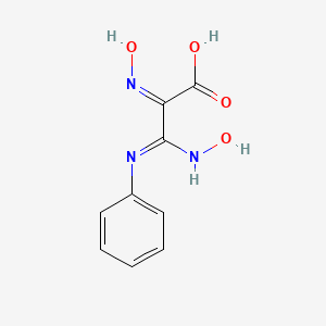 molecular formula C9H9N3O4 B11477760 (2Z,3Z)-2,3-bis(hydroxyimino)-3-(phenylamino)propanoic acid 