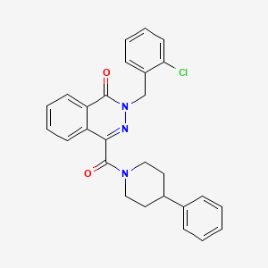 2-(2-chlorobenzyl)-4-[(4-phenylpiperidin-1-yl)carbonyl]phthalazin-1(2H)-one