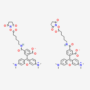 molecular formula C35H36N4O8 B1147782 6-(四甲基罗丹明-5(6)-甲酰胺基)己酸琥珀酰亚胺酯 CAS No. 527687-02-1