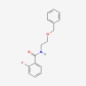 N-[2-(benzyloxy)ethyl]-2-fluorobenzamide