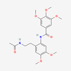 N-{2-[2-(acetylamino)ethyl]-4,5-dimethoxyphenyl}-3,4,5-trimethoxybenzamide