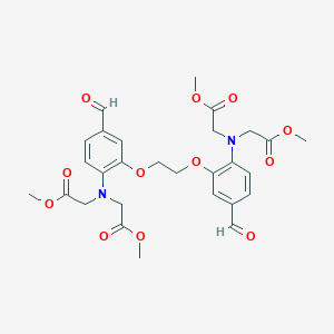 molecular formula C28H32N2O12 B1147784 2-[2-[2-[2-[双(2-甲氧基-2-氧代乙基)氨基]-5-甲酰基苯氧基]乙氧基]-4-甲酰基-N-(2-甲氧基-2-氧代乙基)苯胺]乙酸甲酯 CAS No. 329789-22-2
