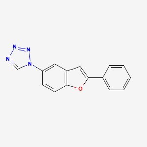 molecular formula C15H10N4O B11477848 1-(2-phenyl-1-benzofuran-5-yl)-1H-tetrazole 