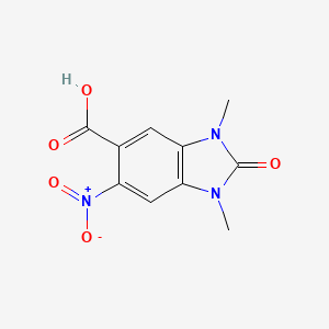 1,3-dimethyl-6-nitro-2-oxo-2,3-dihydro-1H-benzimidazole-5-carboxylic acid