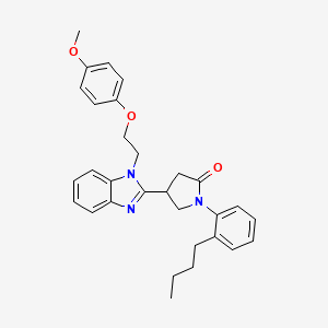 1-(2-butylphenyl)-4-{1-[2-(4-methoxyphenoxy)ethyl]-1H-benzimidazol-2-yl}pyrrolidin-2-one