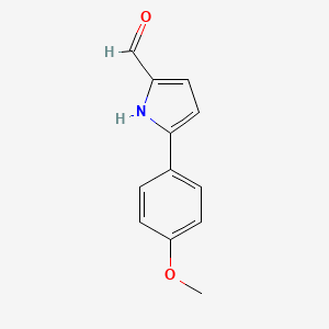 B1147793 5-(4-Methoxyphenyl)-1H-pyrrole-2-carbaldehyde CAS No. 431039-10-0
