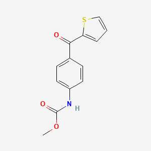 molecular formula C13H11NO3S B11477950 Methyl [4-(thiophen-2-ylcarbonyl)phenyl]carbamate 