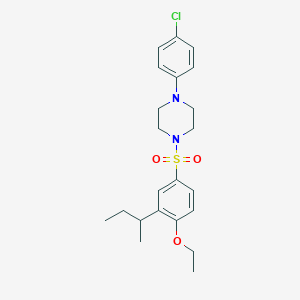 1-{[3-(Sec-butyl)-4-ethoxyphenyl]sulfonyl}-4-(4-chlorophenyl)piperazine