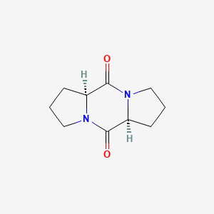 B1147802 (3S,9S)-1,7-Diazatricyclo[7.3.0.03,7]dodecane-2,8-dione CAS No. 19943-27-2
