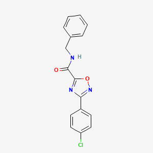 molecular formula C16H12ClN3O2 B11478035 N-benzyl-3-(4-chlorophenyl)-1,2,4-oxadiazole-5-carboxamide 