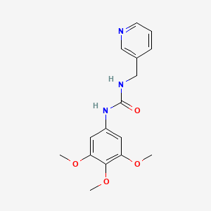 molecular formula C16H19N3O4 B11478103 1-(Pyridin-3-ylmethyl)-3-(3,4,5-trimethoxyphenyl)urea 