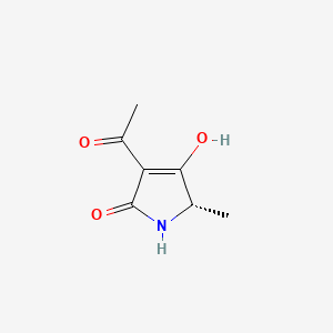 molecular formula C7H9NO3 B1147818 (S,Z)-3-(1-Hydroxyethylidene)-5-methylpyrrolidine-2,4-dione CAS No. 128948-45-8