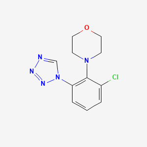 molecular formula C11H12ClN5O B11478182 4-[2-chloro-6-(1H-tetrazol-1-yl)phenyl]morpholine 