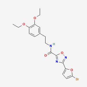 3-(5-bromofuran-2-yl)-N-[2-(3,4-diethoxyphenyl)ethyl]-1,2,4-oxadiazole-5-carboxamide