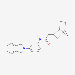 2-(bicyclo[2.2.1]hept-2-yl)-N-[3-(1,3-dihydro-2H-isoindol-2-yl)phenyl]acetamide