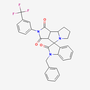 1-benzyl-2'-[3-(trifluoromethyl)phenyl]-3a',6',7',8',8a',8b'-hexahydro-1'H-spiro[indole-3,4'-pyrrolo[3,4-a]pyrrolizine]-1',2,3'(1H,2'H)-trione