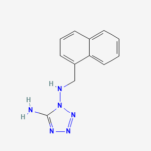 molecular formula C12H12N6 B11478245 N~1~-(naphthalen-1-ylmethyl)-1H-tetrazole-1,5-diamine 