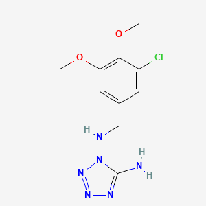 N~1~-(3-chloro-4,5-dimethoxybenzyl)-1H-tetrazole-1,5-diamine