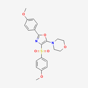 4-{2-(4-Methoxyphenyl)-4-[(4-methoxyphenyl)sulfonyl]-1,3-oxazol-5-yl}morpholine