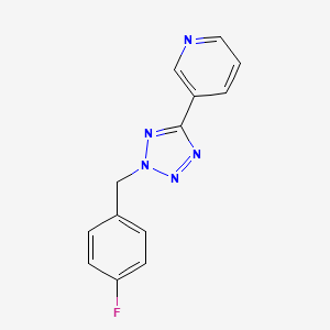 Pyridine, 3-[2-[(4-fluorophenyl)methyl]-2H-1,2,3,4-tetrazol-5-yl]-