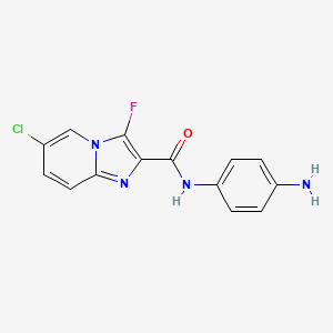 N-(4-aminophenyl)-6-chloro-3-fluoroimidazo[1,2-a]pyridine-2-carboxamide