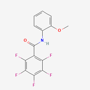 molecular formula C14H8F5NO2 B11478360 2,3,4,5,6-pentafluoro-N-(2-methoxyphenyl)benzamide 