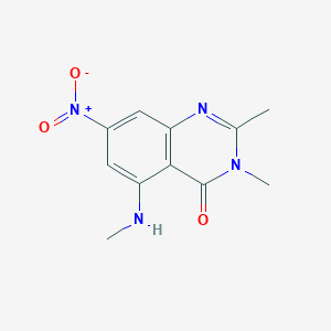 2,3-dimethyl-5-(methylamino)-7-nitroquinazolin-4(3H)-one