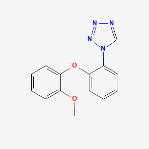 molecular formula C14H12N4O2 B11478433 1-[2-(2-methoxyphenoxy)phenyl]-1H-tetrazole 