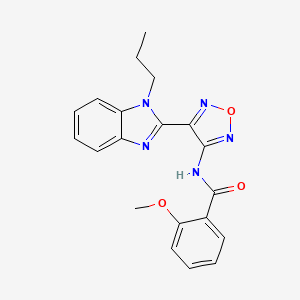 2-methoxy-N-[4-(1-propyl-1H-benzimidazol-2-yl)-1,2,5-oxadiazol-3-yl]benzamide