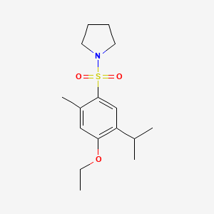 1-[(4-Ethoxy-5-isopropyl-2-methylphenyl)sulfonyl]pyrrolidine