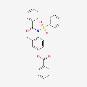 3-Methyl-4-[(phenylcarbonyl)(phenylsulfonyl)amino]phenyl benzoate