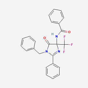 N-[1-benzyl-5-oxo-2-phenyl-4-(trifluoromethyl)-4,5-dihydro-1H-imidazol-4-yl]benzamide