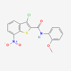 3-chloro-N-(2-methoxyphenyl)-7-nitro-1-benzothiophene-2-carboxamide