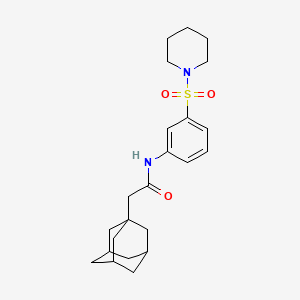 2-(1-adamantyl)-N-[3-(piperidin-1-ylsulfonyl)phenyl]acetamide