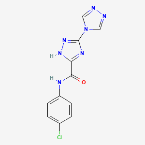 1H-1,2,4-Triazole-3-carboxamide, N-(4-chlorophenyl)-5-(4H-1,2,4-triazol-4-yl)-