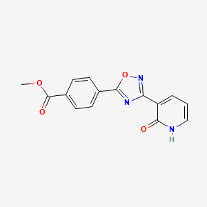 molecular formula C15H11N3O4 B11478633 Methyl 4-[3-(2-oxo-1,2-dihydropyridin-3-yl)-1,2,4-oxadiazol-5-yl]benzoate 