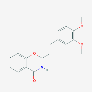 2-[2-(3,4-dimethoxyphenyl)ethyl]-2,3-dihydro-4H-1,3-benzoxazin-4-one